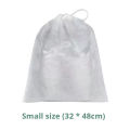30 PCs woven shoes bag drawstring storage bag mouth tight bag Sun shoes small white dust-proof yellow air dry travel bag. 