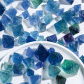 Natural Crystal Blue Fluorite Rough Stone Octahedral Raw Crystals Ore Mineral Collection Healing Gemstone Specimen. 