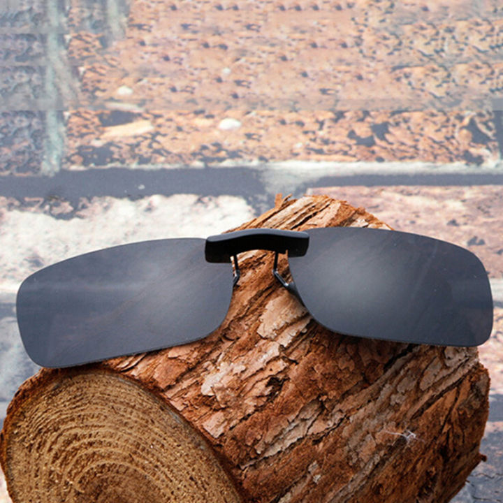 1PC Fishing Night Vision Myopia Clip-on Sun Shading Eyeglasses Polarized Clip Sunglasses Myopia Glasses Clip Driver