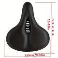 ZHIQIUComfortable Bike Saddles Extra Wide and Thick Bicycle Seat Integrated Molding Anti-Rain. 