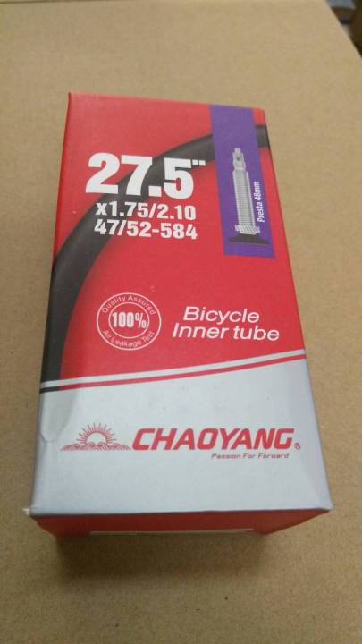 Chaoyang bicycle inner tube 27.5x1.75/2.10 AV & FV