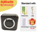 Portable Mini Thermal Printer Wirelessly BT 203dpi Photo Label Memo Wrong Question Printing  Paper USB Cable Imprimante Portable. 