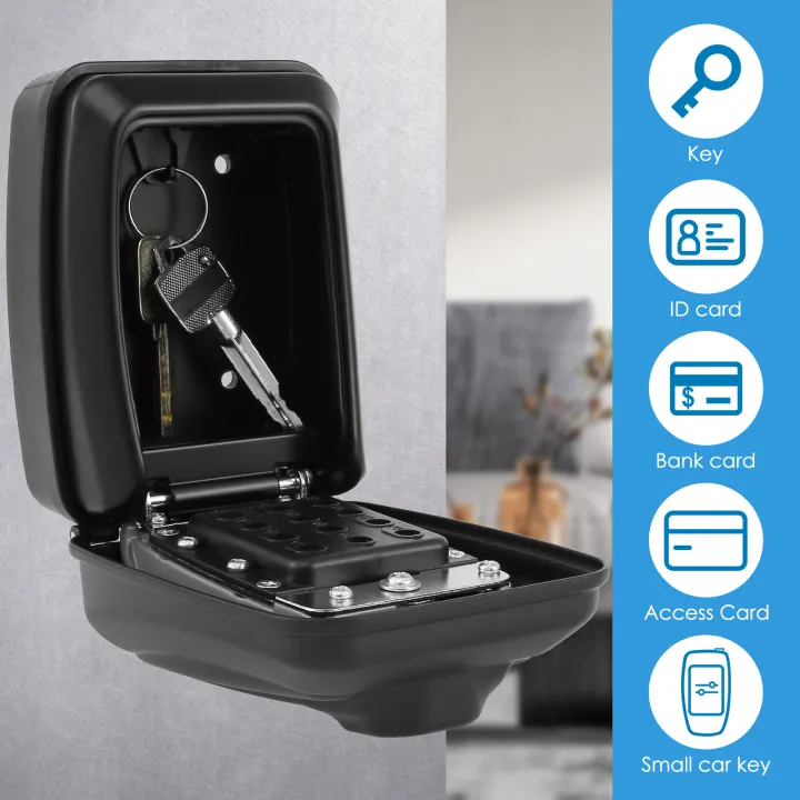 Key%20Lock%20Box%20Wall-Mount%20Secret%20Code%20Security%20Key%20Safe%20Secret%20Organizer%20Box%20No%20Key%20Home%20Office%20Weatherproof%20Safe%20Key%20Keeper%20NEW%20-%20Image%203