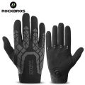 ROCKBROS Bicycle Full Gloves Summer Spring Autumn Breathable Touch-screen Shockproof MTB Road Sports Fishing Bike Knit Gloves. 