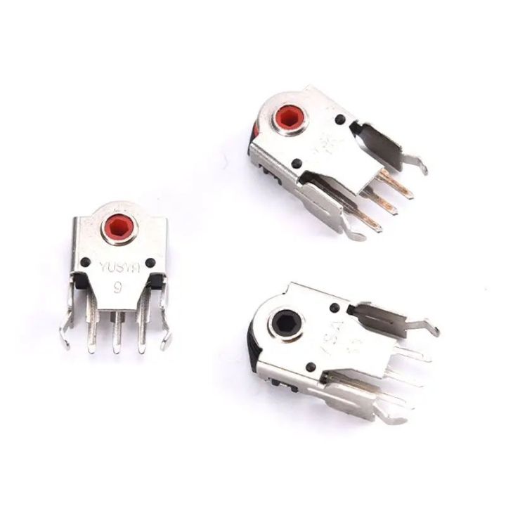 2 Pcs Highly Accurate Decoder 9mm/11mm Red Core Rotary Mouse Scroll Wheel Encoder For Pc Mouse alps encoder
