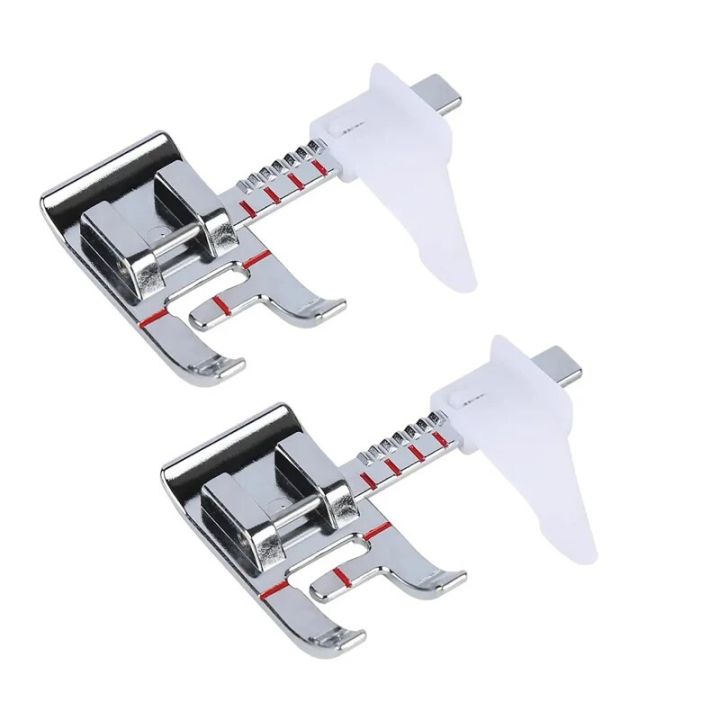 2 PCS Adjustable Guide Sewing Machine Presser Foot Multifunctional Fixed Gauge Presser Foot Household Sewing Machine Accessories