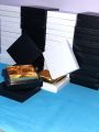 Set of 6 Mithai/sweet boxes for bat pakki/engagement/nikah 5x5x2 inches. 