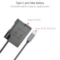 EP-5A USB-C Power Adapter Kitr EN-EL14 EN-EL14a Dummy Battery for Nikon D3100 D3200 D3300 D3400 D3500 D5100 D5200 D5300 D5500. 