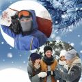 2In1 Mask Beanies Hat Kintted Thicken Winter Ski Balaclava Full Face Mask Thermal Windproof Coldproof Running Earmuffs Hat.