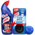 Harpic Toilet Cleaning Liquid Power Plus 10x Total Clean 750ml + 45g Drain Cleaning Xpert Powder Combo Pack. 