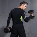 Compression Shirt Men Long Sleeve Printing Sportswear for Men Gym Clothing Running Fitness Training Workout Muscle Top Male. 
