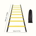 Agility Training Ladder Speed Footwork Exercise Ladder Portable Soccer Basketball Fitness Drill Equipment Carry Bag for Athletes.