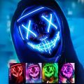Led Purge Mask Horror Home Decor Masque Masquerade Party Cosplay Masks Fiesta Halloween Masks of Terror Glowing Led Masker Adult. 