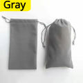 5 Pcs Suede Drawstring Pouch Power Bank Earphone Data Cable Case Phone Pack Velvet Storage Bag Mobile Cellphone Accessories. 