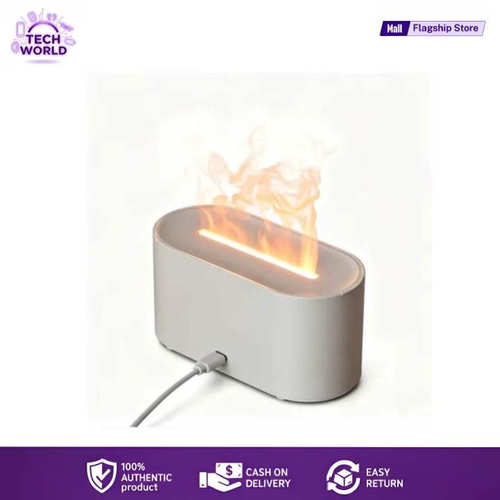 JF-215 Mini Flame Humidifier Colorful Breathing Ambience