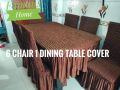 New unique design fashionble regular sizeTurkey elastic matchings 6 chair &1 dining table cover from famous home.