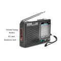 Tecsun R-909 AM FM SW Portable Radio 9-Band Reception 360 Rotatable Antenna Local DX Sensitivity Control Dual Headphone Jack.