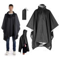 3 In 1 Outdoor Raincoat Hooded Sleeve Waterproof Rain Poncho Motorcycle Rain Cover Camping Hiking Travel Rainwear Tent.