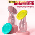 Full silicone breast pump, hand made breast pump, Ally milking, breast milk collector, prevent overflow, automatic breast milk collection. 