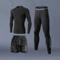 Fitness Clothes Ice Silk Quick Drying T-shirt Suit Men Short Sleeve Running Sportswear Shorts Tracksuit Gym Sports Training Sets. 