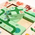 Wooden Finding Route Puzzle Logical Thinking Training Board Games Maze Puzzles Early Education Educational Toys For Children. 