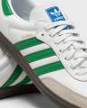 Classic Samba Sneakers With Green Stripes For Men. 