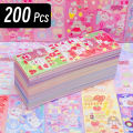200p Kawaii Stickers for Kids Cute Stationary Aesthetic Diary Decoration Art Supplies Stickers for Scrapbooking Lot Korean Paper. 