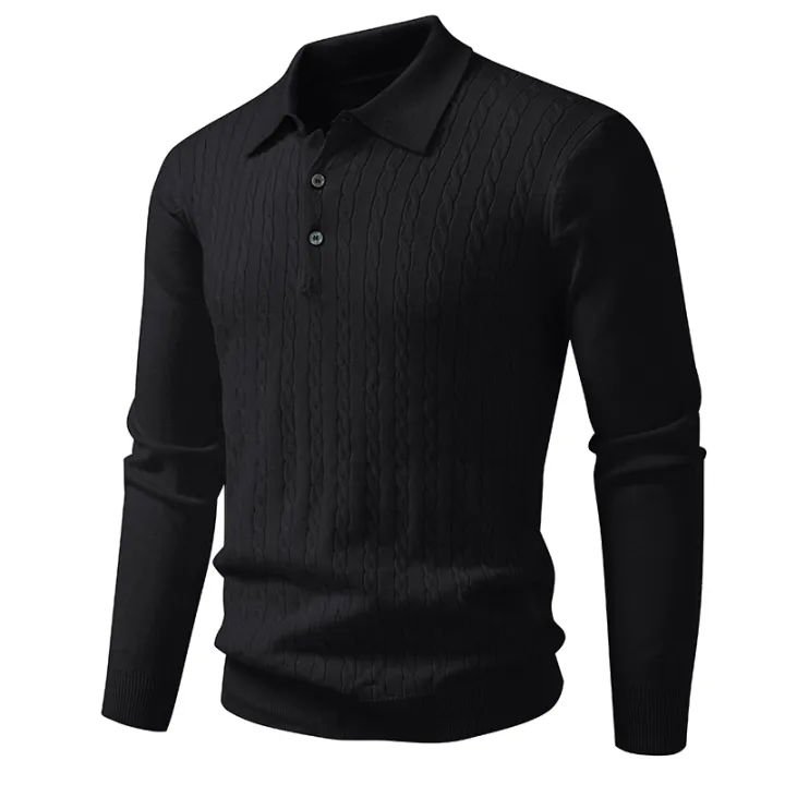Autumn%20Mens%20Polo%20Sweater%20V%20Neck%20Long%20Sleeve%20Knit%20Button%20Polos%20Ribbed%20Casual%20Dress%20Pullover%20Sweaters%20Outdoor%20Winter%20Streetwear%20-%20Image%202