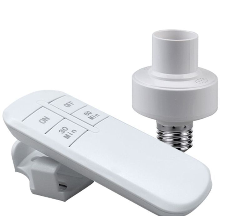 Smart Remote control Timer Switch Wireless Remote Control E27 30m Range Lamp Holder 110V 220V ON Off Light Bulb Base Socket Intelligent