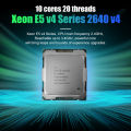 Used Xeon E5 2640V4 2.40GHZ 10-Core 25MB SmartCache E5-2640 V4 FCLGA2011-3 90W Xeon V4 Processor Support X99 Motherboard. 
