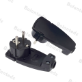 France Germany Plug Adapter 16A Male AC Outlets Rewireable Schuko Electeic Socket Euro Connector Ultra Thin Hidden Power Plug. 
