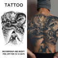 Dragon Slayer Warrior Waterproof Temporary Tattoo Sticker, Long-lasting Waterproof for 1-2 weeks, Semi-Permanent Fake tattoo.