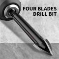 5Pcs/7PCs High-Efficiency Universal Drill Bit, Hexagonal Shank Cross Reaming Triangle Drill Bit, Glass Ceramic Woodworking Elect. 
