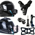 Motorcycle Helmet Phone Stand Mount Holder For GoPro Hero 12 10 9 8 7 Action Sports Camera Holder Motorcycle Camera Accessories. 