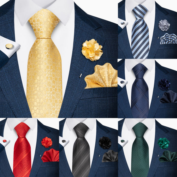Wholesales Fashion 8 Cm Tie Set Necktie Pocket Squares Cufflink Pin Set Purple Paisley Men Gravatas Fit Birthday 