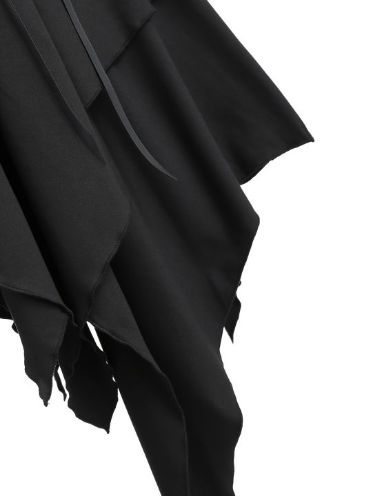 European%20and%20American%20Fashion%20Plus%20Size%20Long%20Sleeve%20Gothic%20Lace-Up%20Hooded%20Irregular%20Dress%20Pure%20Black%20Handkerchief%20Hem.%20-%20Image%205