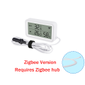 Tuya WiFi Zigbee Temperature Humidity Sensor with External Probe APP Remote Control Workwith Yandex SmartLife Alexa. 