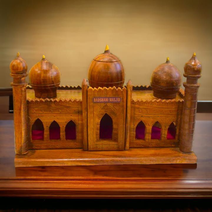 Badshahi Masjid -Decorated piece Wooden Pakistan Historical Landmarks Models