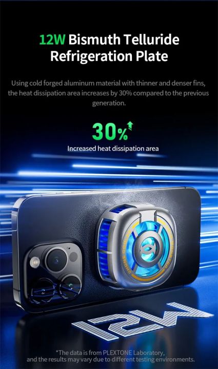 PLEXTONE%20EX2%20Ultra%20RGB%20Magnetic%20Radiator%20Phone%20Cooler%20-%20Image%205