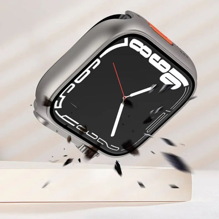 Glass+Case%20for%20Apple%20Watch%2044mm%2045mm%2041mm%2040mm%2042mm%2038mm%20Screen%20Protector%20Cover%20Change%20Ultra%20Bumper%20iWatch%20Series%208%207%20%20SE%206%205%203%20-%20Image%204