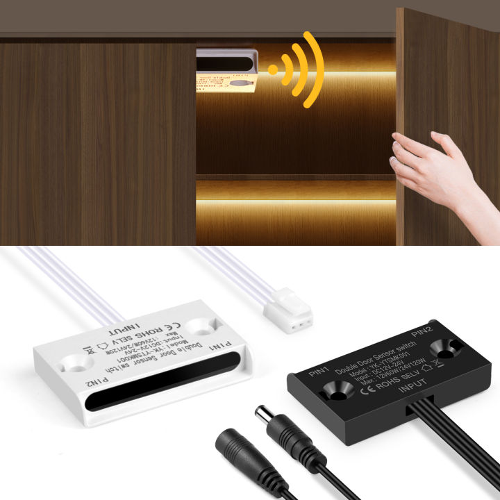 DC 12V 24V LED Light Strips Controller Accessory Door Open Motion Sensor for Single Color LED Strip COB LED Light 2835/5050