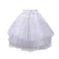 Fashion Short Petticoat Without hoop White Underskirt Crinoline Cosplay Lolita Ball Gown Petticoats. 