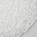 900 Pcs 3mm Round Matte White Glass Seed Beads For Jewelry Making DIY Bracelet Necklace Earrings Crafting Embroidery etc. 