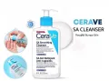 Cerave SA Smoothing Cleanser ( 236ml ) (For Dry / Rough ,Bumpy Skin) UK Import (EXP 09/2026). 