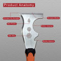 AMR Stainless Steel Putty Knife 5inch Blade Paint Scraper 1pc Removal Construction Tool for Wallpaper Can Opener Home DIY. 