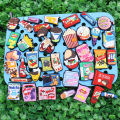 39Pcs/set Cute Snack Chocolate Chips Shoe Charms for DIY Bracelet Wristband Accessories Kid's Women Party Favor Gifts. 