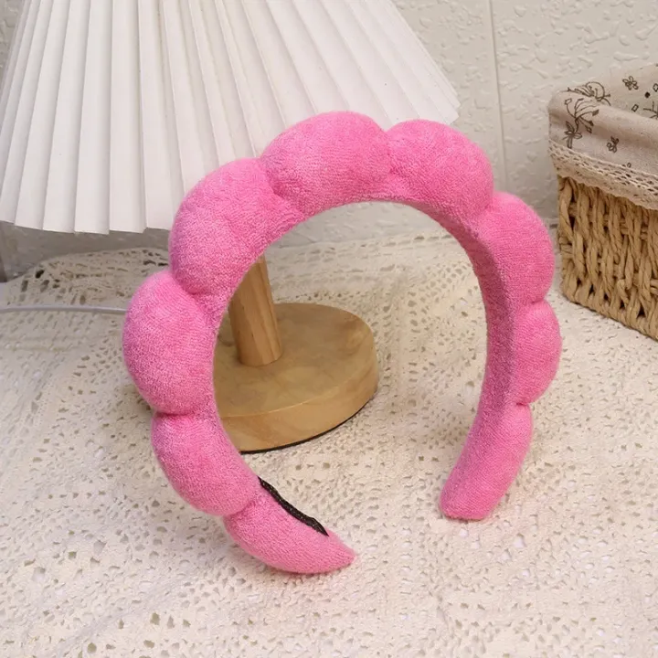 Fashion%20Microfiber%20Washing%20Wristbands%20Scrunchies%20Puffy%20Headband%20Spa%20Bubble%20Headband%20for%20Washing%20Face%20Makeup%20Shower%20Skincare%20-%20Image%206