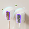 2/3/4PCS Wall Mounted Toothbrush Holder Dustproof Toothbrush Storage Box With Cover Electric Toothbrush Storage Rack Organizers.