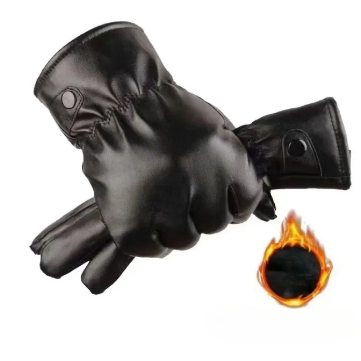 Winter%20Fashion%20Black%20PU%20Leather%20Gloves%20Male%20Thin%20Style%20Driving%20Leather%20Men%20Gloves%20Non-Slip%20Full%20Fingers%20Palm%20Touchscreen%20-%20Image%202