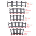MOC 10PCS City Bricks Train Flexible Construction Parts Railway Curve Tracks Building Blocks Accessories Compatible 53401. 